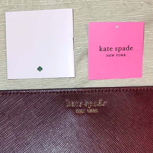 Kate Spade Deep Red Wine Wristlet NWT - Picture 2 of 4